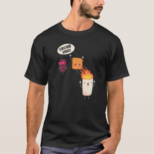 Smores S'mores Marshmallow Camping Rostning Bålpla T Shirt