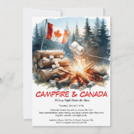 S'mores, stories & Stars | Kanada Day Campfire Inbjudningar