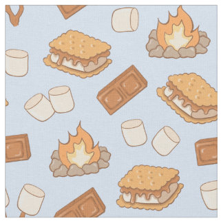 S'mores Vintage Camping Marshmallow Brasa Camping Tyg