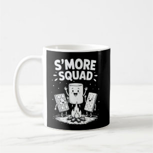 S'moresgänget Camping Lägereld Söt Marshmallow Kaffemugg