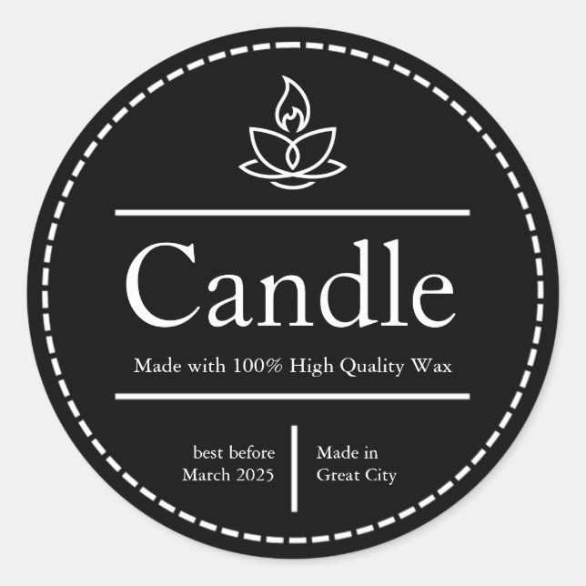 Smöretiketter, ljusetiketter, livsmedelsetiketter runt klistermärke (Framsida)