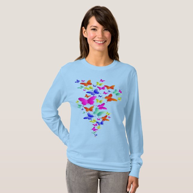 Smörets flygplansdesign t shirt (Hel framsida)