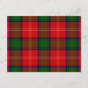 Smörfärgad grönt av Chisholm tartan Vykort