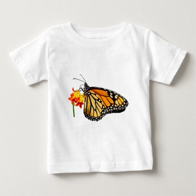 Smörfjäril för isolerad monarch tee shirt (Framsida)