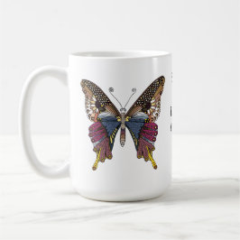 Smörfjäril med romer 12:12 kaffemugg