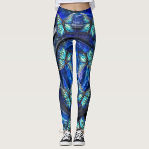 Smörfjärilar av rippel leggings