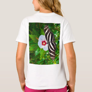 Smörfjärilsmusslor på Hibiscus Red T-Shirt