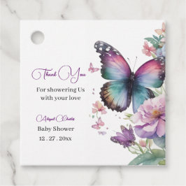 Smörflygkyssar och Baby önskemål Gåvor Etiketter