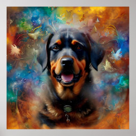 Smörflygmålning för din egen image-anpassning poster