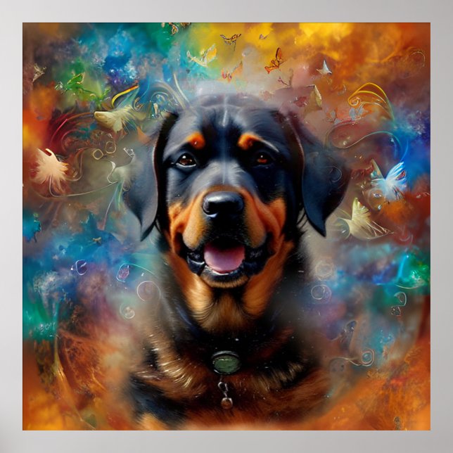 Smörflygmålning för din egen image-anpassning poster (Framsidan)