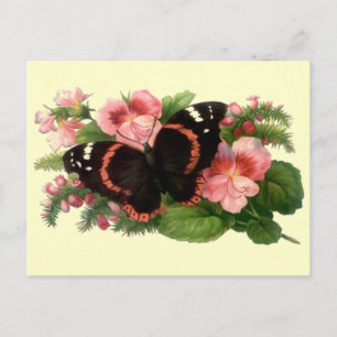 Smörflygs- och sötsakspärts Blommigt Garden Gifts Vykort