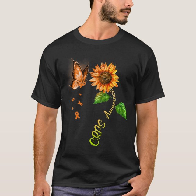 Smörflygssolrosblommor, medvetenhet 1 t shirt (Framsida)