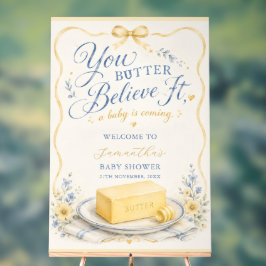Smörgås Baby Shower Välkomst Akrylskylt
