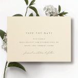 Smörgul | Elegant minimalistisk bröllop Spara Datumet<br><div class="desc">Ljusgula save the date-kort med minimalistisk design.</div>