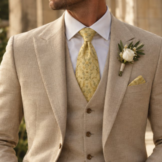 Smörgul Guld Ros Vin Floral Damask Slips