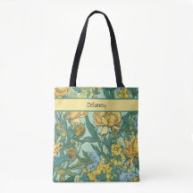 Smörgul vintage retro blomma