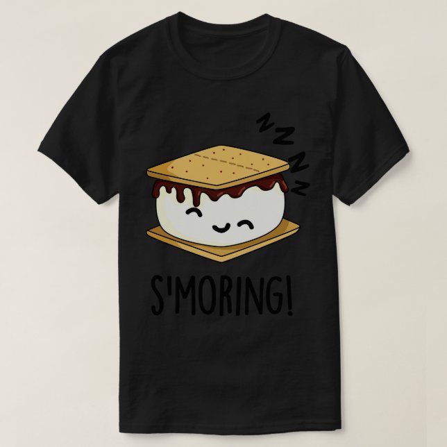 Smoring Funny Smore Puns 1 T Shirt (Design framsida)