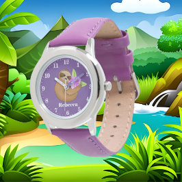 Smörjtand och blomflickor armbandsur