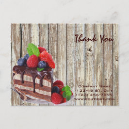 Smörkornigt bakverk av chokladkakor vykort