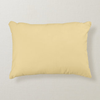 Smörkräm Färg Minimalistisk Mjuk Pastell Gul Prydnadskudde