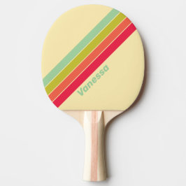 Smörkräm Viska Randig med Namn Pingisracket