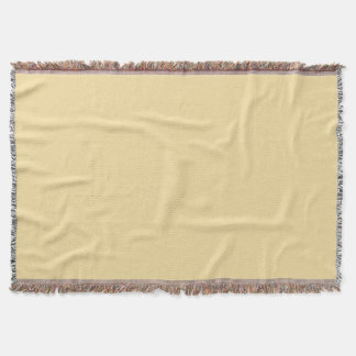 Smörkrämfärg Minimalistisk Mjuk Pastell Gul Filt