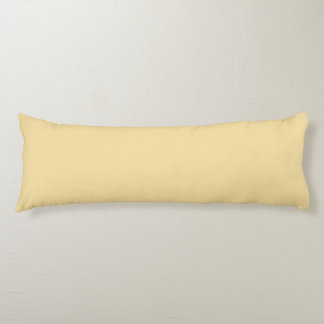 Smörkrämfärg Minimalistisk Mjuk Pastell Gul Kroppskudde