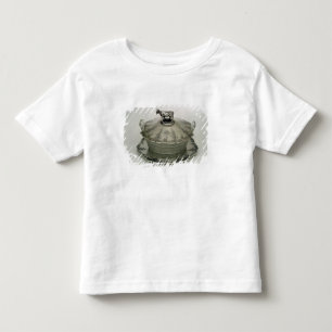 Smörmaträtten med ett frostat exponeringsglas t-shirt