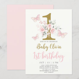 Smöroféer 1:a födelsedagsinbjudan inbjudningar