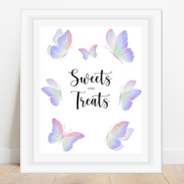 Smöroféer och behandlingar vid babydusch poster