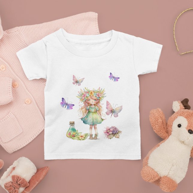 Smöroflies, sötfairy och blommor t shirt (Skapare uppladdad)