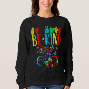 Smöroflugan Be Autism Awareness Month Sign Lang T Shirt