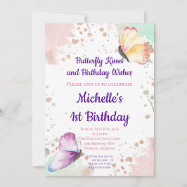 Smöroflugan inbjuden första 1:a födelsedag inbjudningar