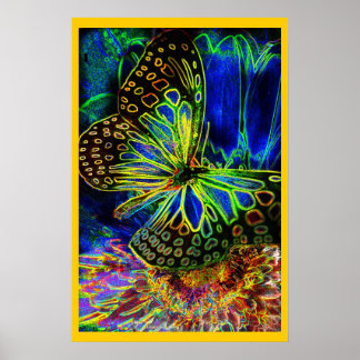 Smörofon i Flower Digital Art Poster