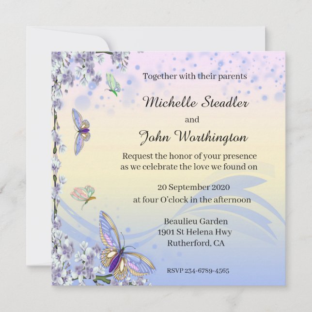 Smörofus och Blommigt Spara Datumet (Framsida)