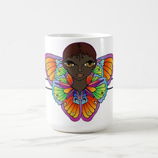 Smörosflicka Platt tack ditt kort Kaffemugg (Center)