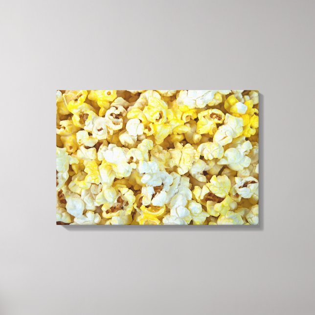 smörpopcorn canvastryck (Framsida)
