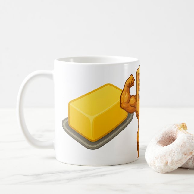 Smörvaffla Kaffemugg (Med munk)