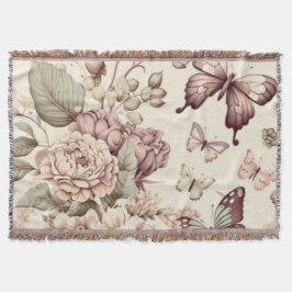 Smörväxter och blommor, pastellskal filt