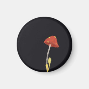 Smosig röd svart natt skog magnet smurf habitat