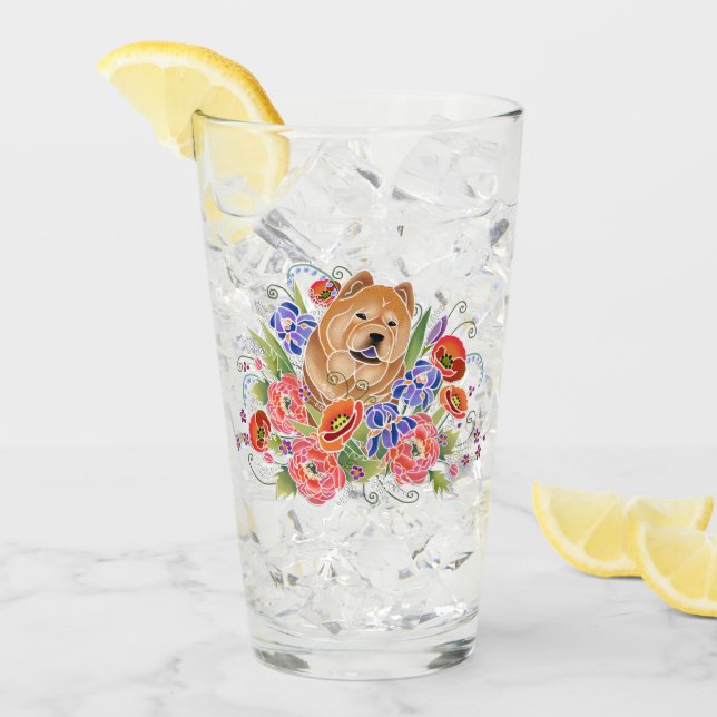 SMOTH Chow 16 oz framsida och baksida av glas (Framsida Ice)