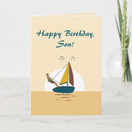 SMOTH SAILING SON BIRTHDAY CARD TACK KORT