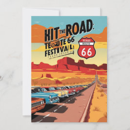 SMS route 66 FESTIVAL INVITATION CARD Inbjudningar