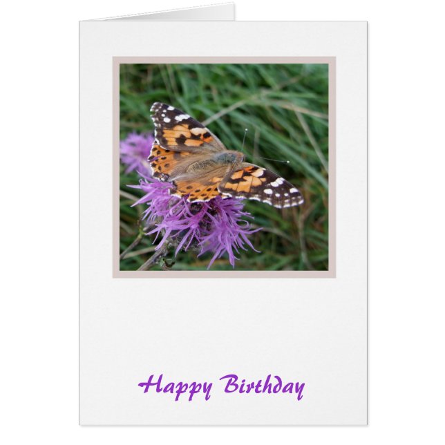 Smterfly Birthday Card Hälsningskort (Framsidan)