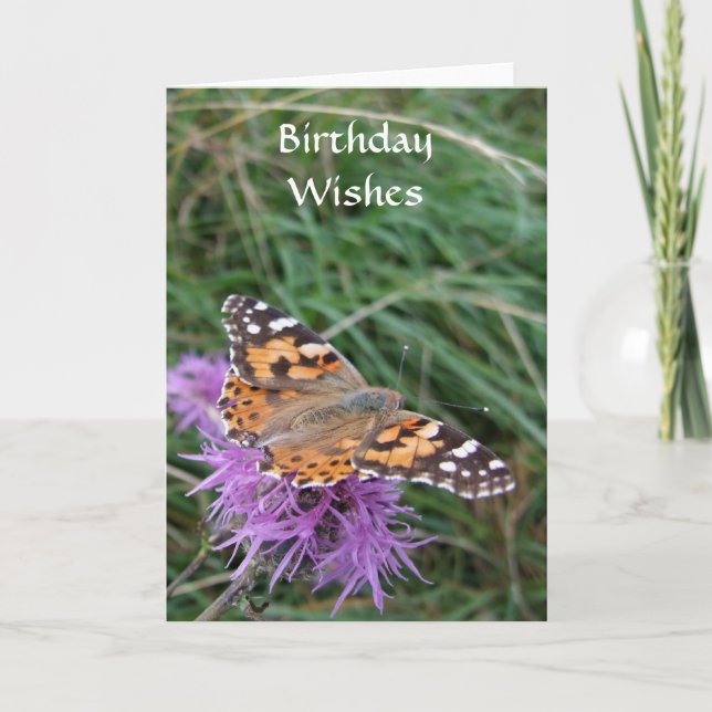 Smterfly Birthday Card Kort (Framsida)