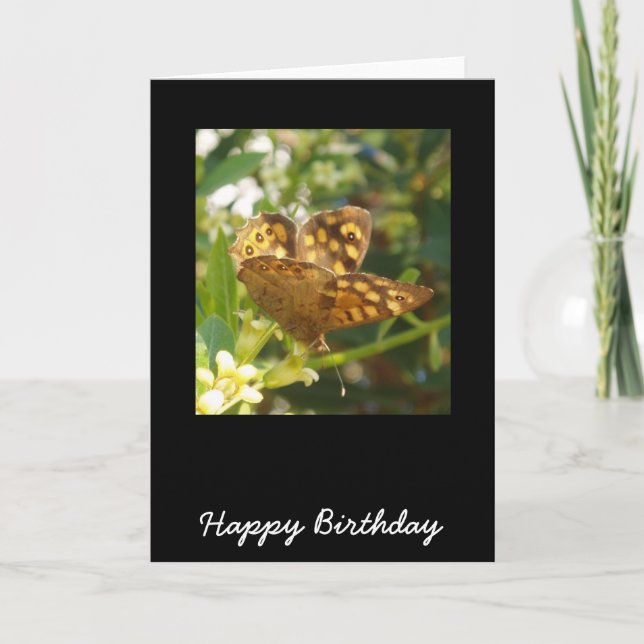Smterfly Birthday Card Kort (Framsida)