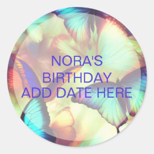 Smterfly Scrapbooking Stickers Runt Klistermärke