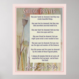 Smudge Prayer for Cleansing Energy Poster