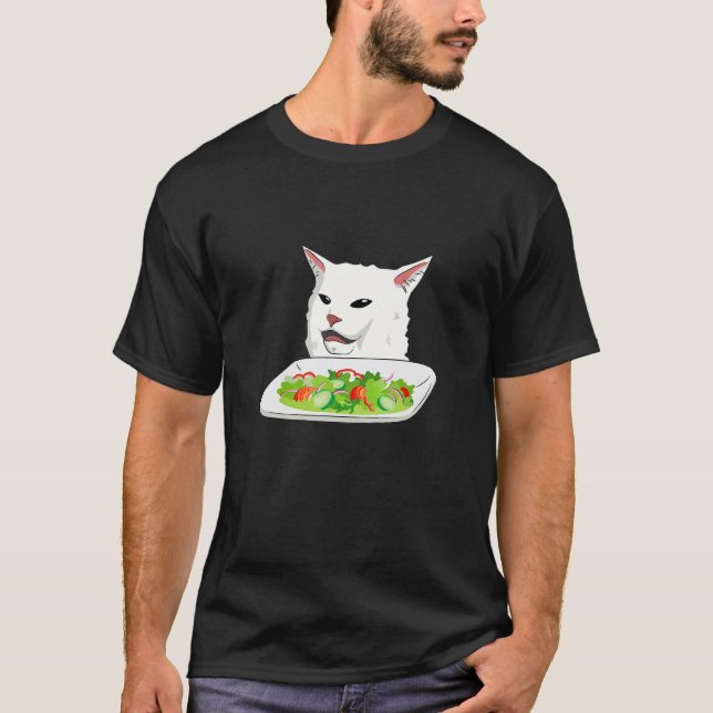 Smudge The Cat  Meme T Shirt (Framsida)