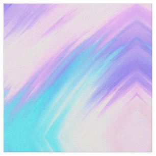Smudges av Girly Modern Rosa Blue Lila Paint Paise Tyg